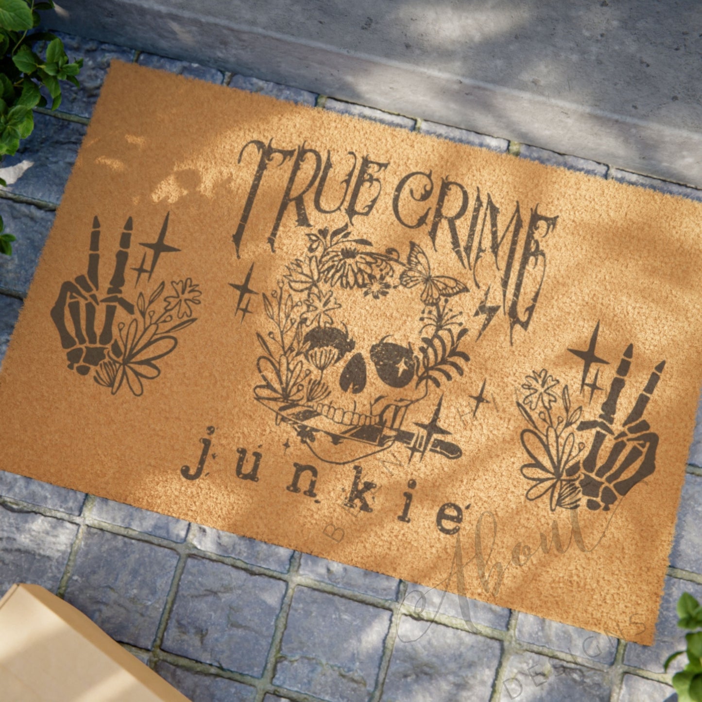 TRUE CRIME JUNKIE DOOR MAT
