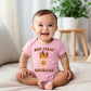 BUT FIRST CHURROS BABY BODYSUIT PINK