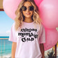 BELLA CANVAS 3001 CHINGONA MOMS CLUB PINK T SHIRT