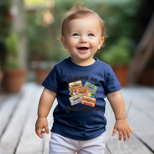 RAISED ON LINKIN PARK BABY/TODDLER GRAPHIC TEE Navy