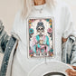 Mom Tarot Card funny skeleton Graphic Tee