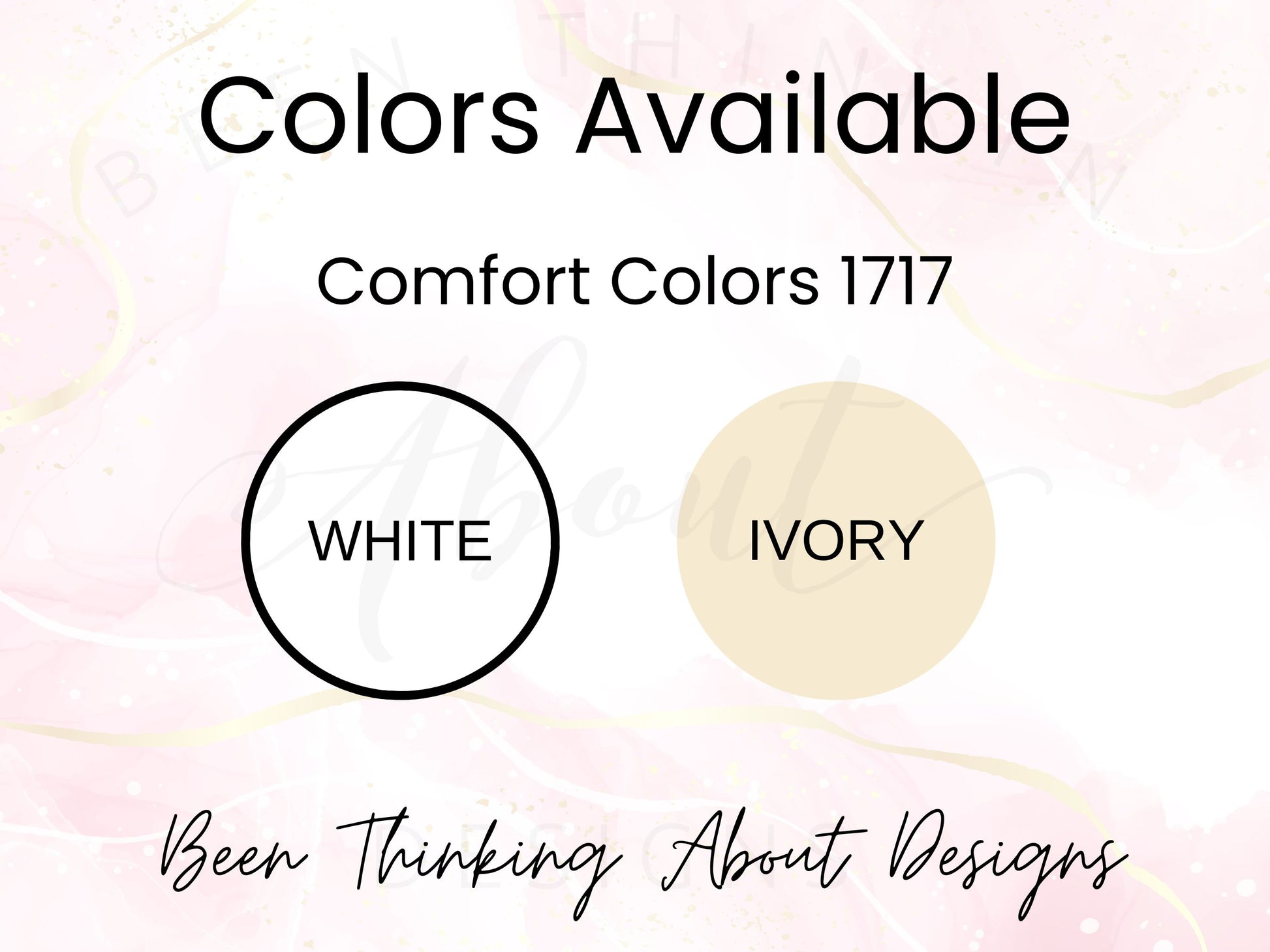 SENIOR VIBES GRAPHIC TEE WITH FRONT AND BACK DESIGN COLOR CHART 2024