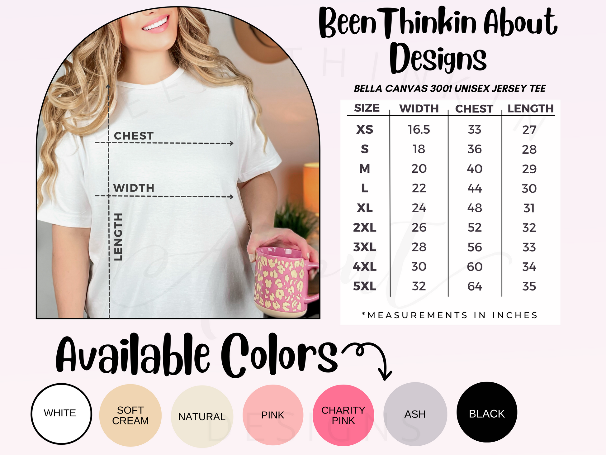 BELLA CANVAS 3001 CHINGONA MOMS CLUB COLOR CHART T SHIRT