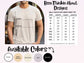 2024 SENIOR / GRADUATE TEE COLOR AND SIZE CHART BELLA CANVAS 3001 MAN