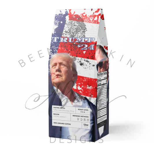 Trump Rally 2024 Medium Coffee Roast Custom Bag