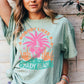 NOBODY LIKES A SHADY BEACH OVERSIZED GRAPHIC TEE  CHALKY MINT