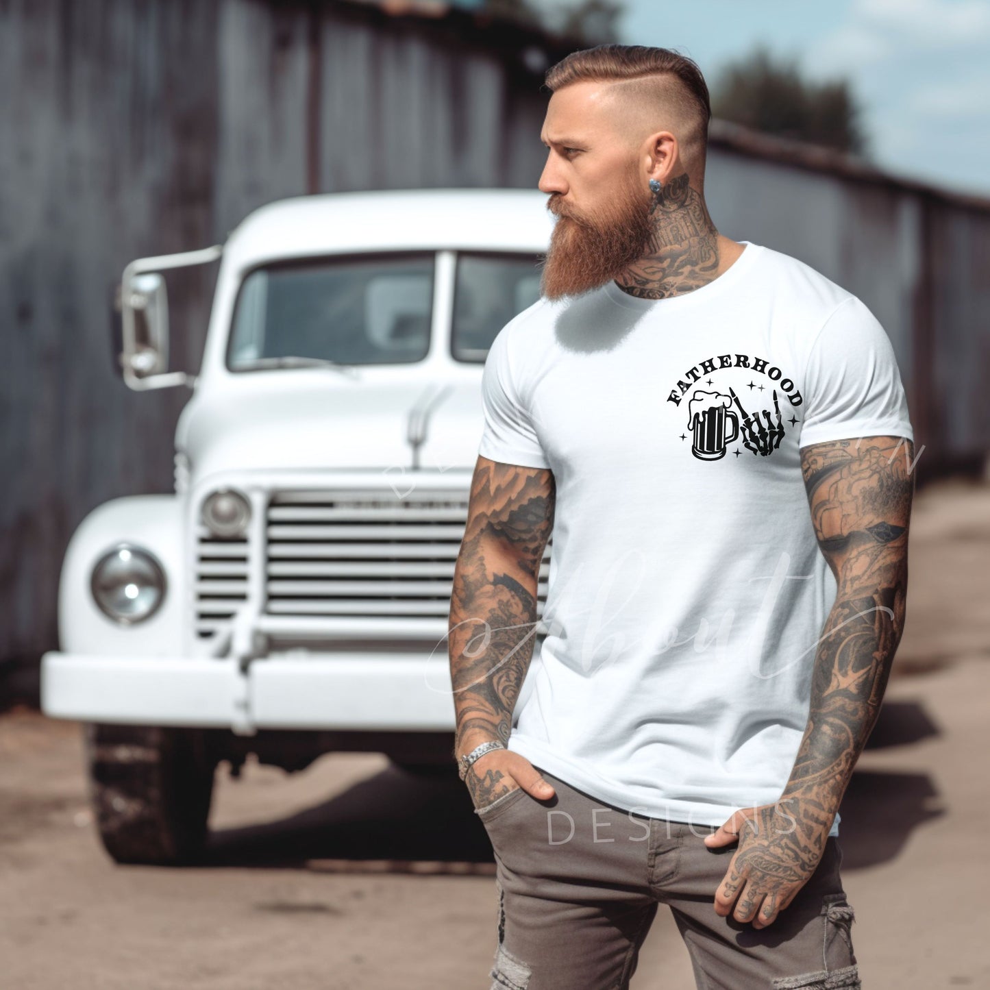 Surviving Fatherhood Unisex Softstyle T-Shirt White