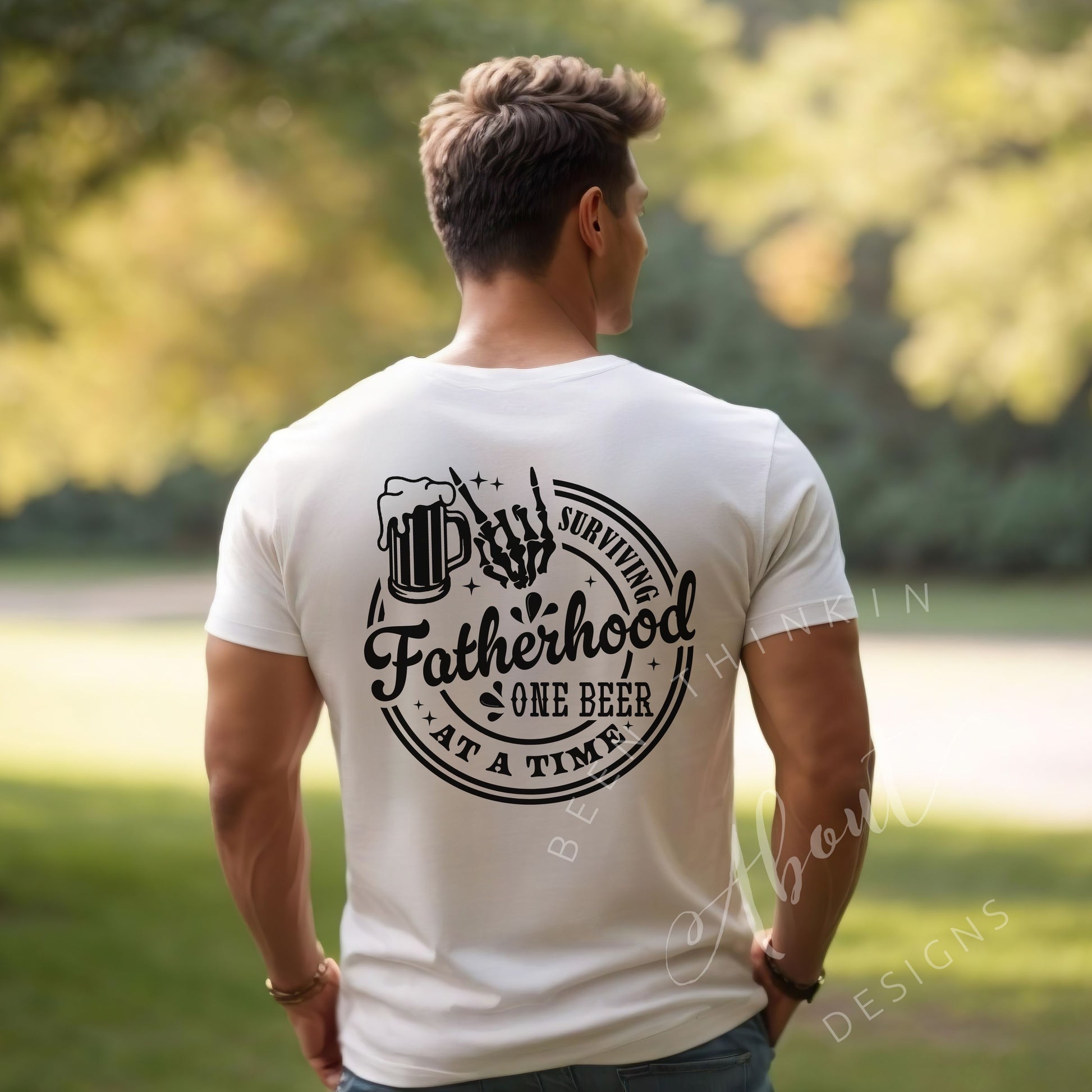 Surviving Fatherhood Unisex Softstyle T-Shirt White