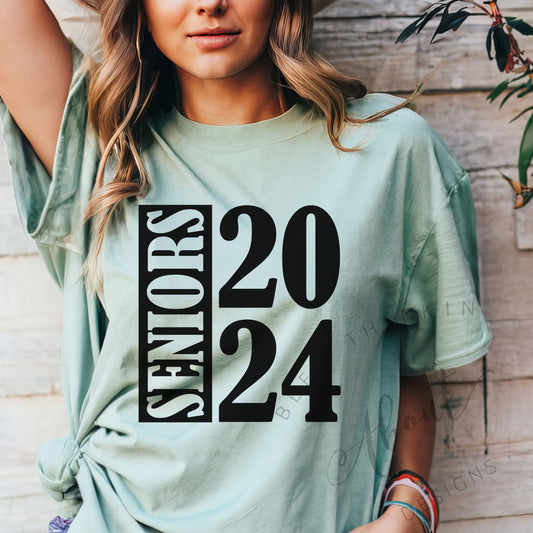 SENIORS / GRADUATE 2024 T SHIRT Chalky Mint