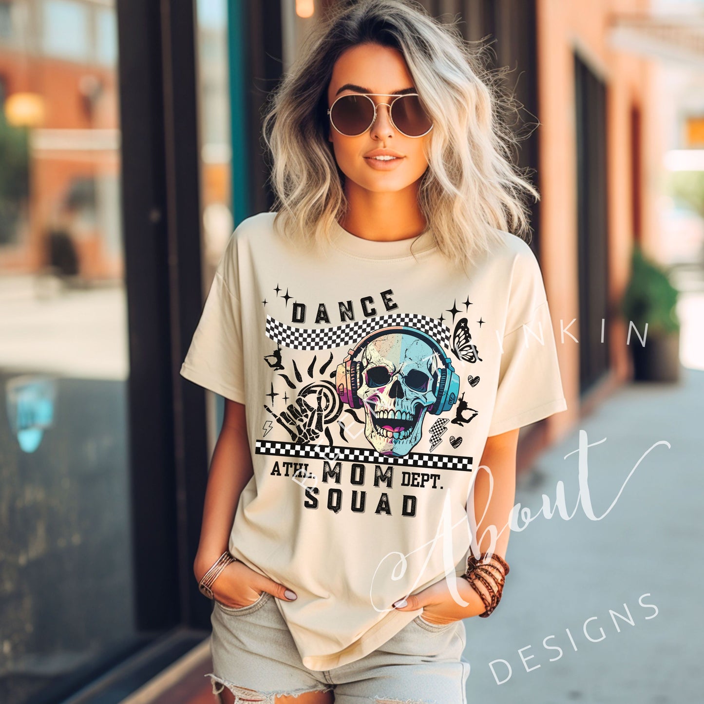 Dance Mom Squad Skull Graphic Tee