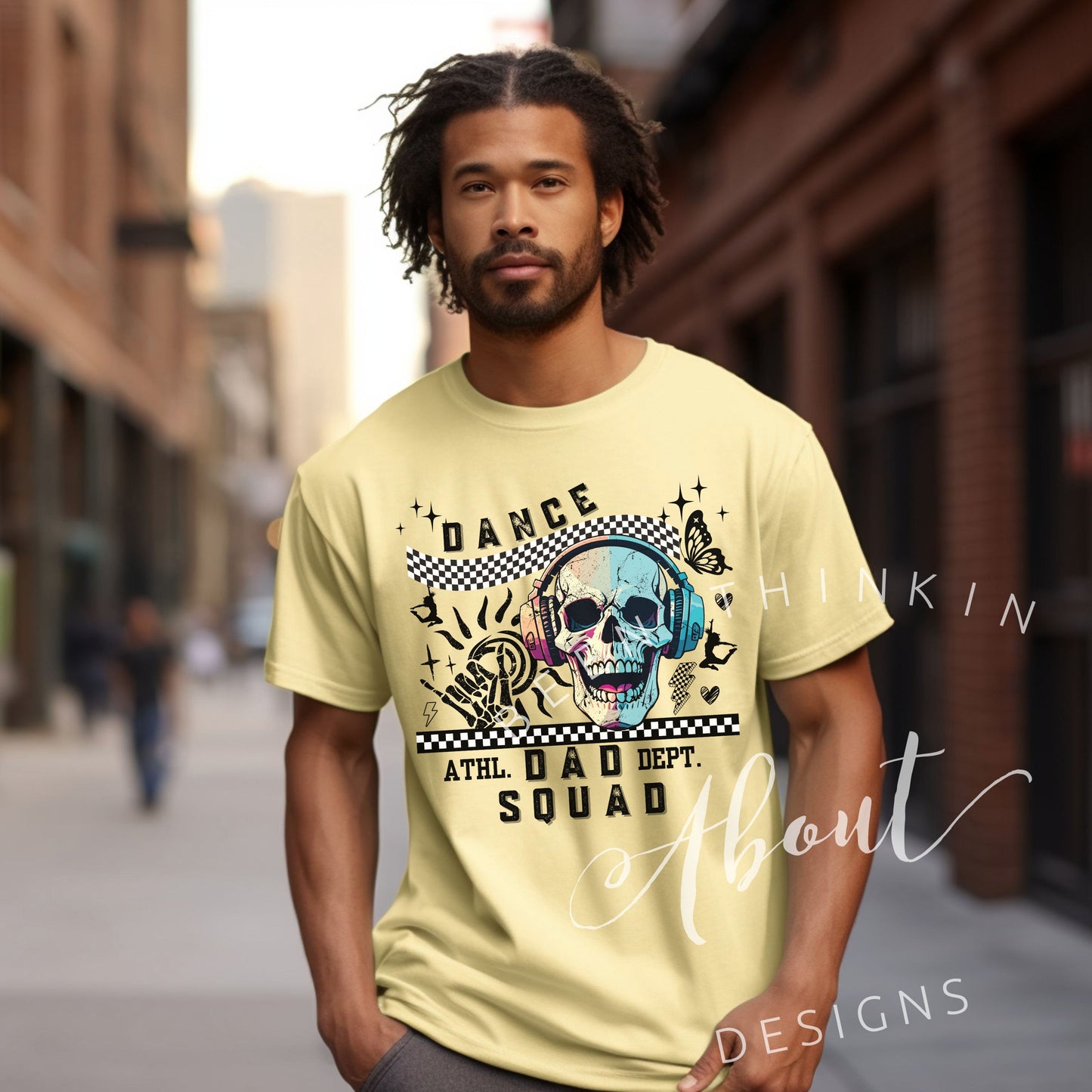 Dance Dad Squad Skull Graphic Tee