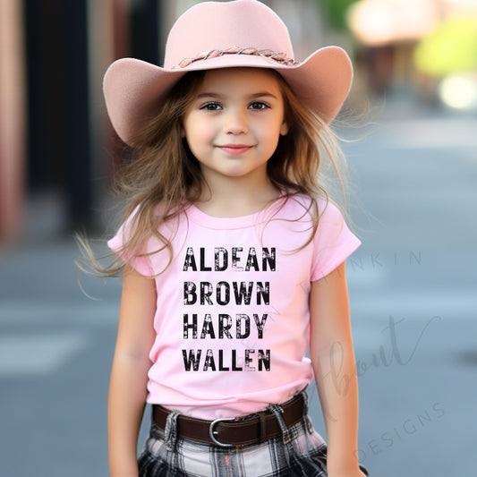 New Country Music Artist T Shirt Pink