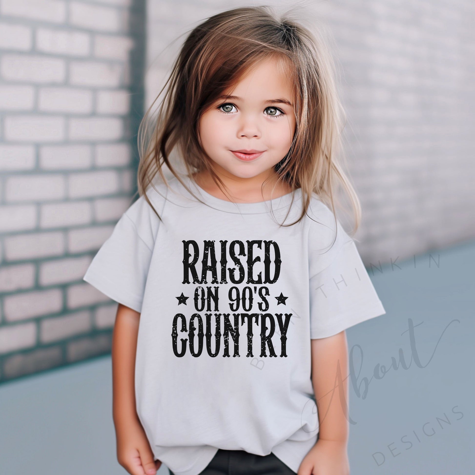 Raised on 90’s Country T Shirt grey