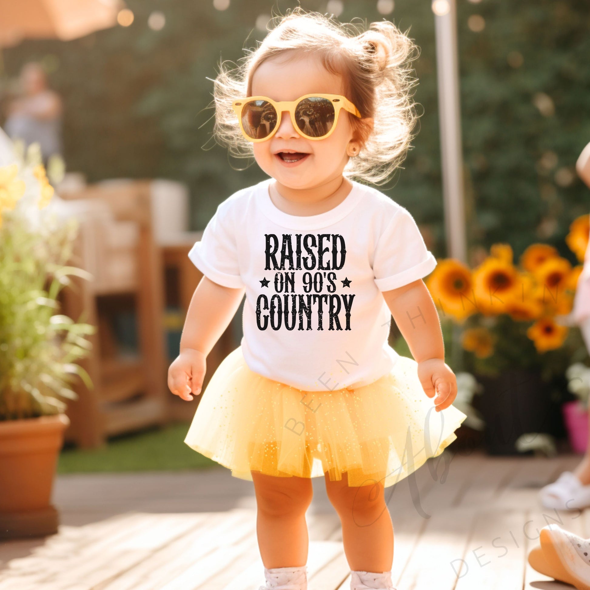 Raised on 90’s Country T ShirT white 