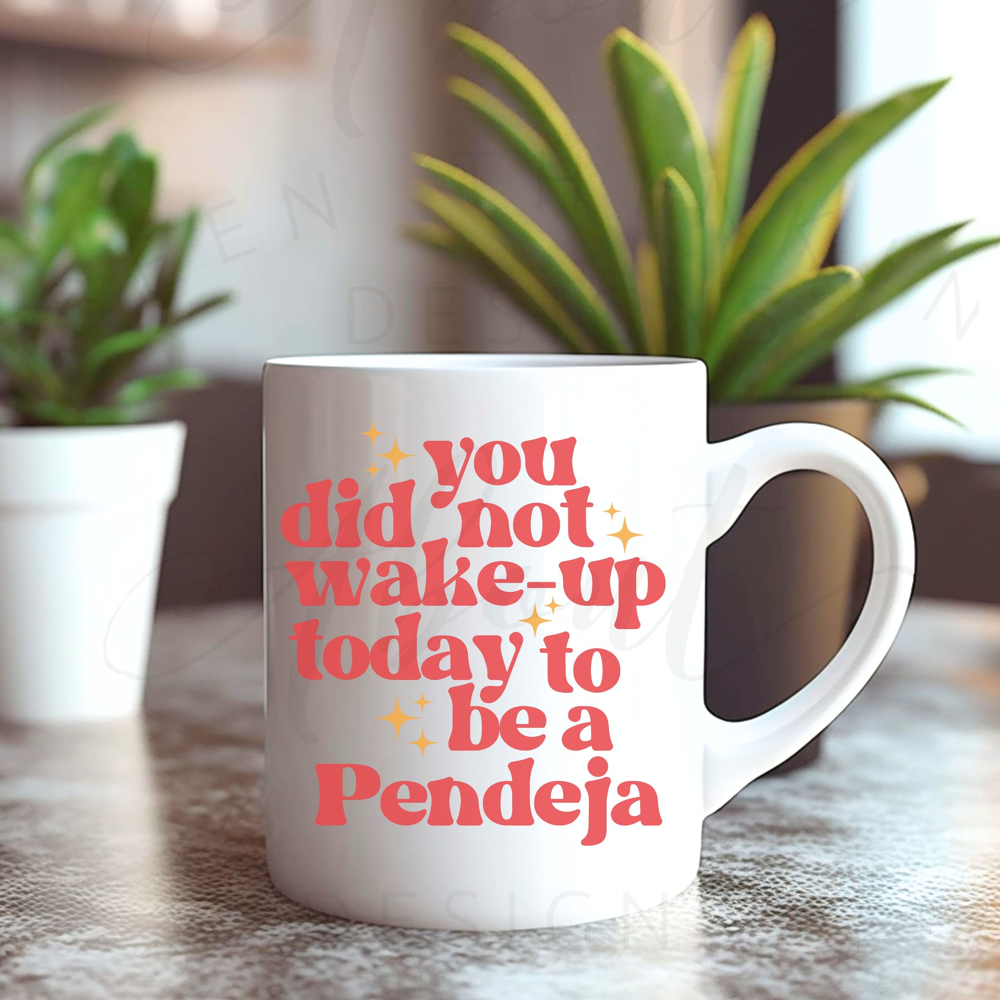 YOU DID NOT WAKE UP TODAY TO BE A PENDEJA COFFEE MUG