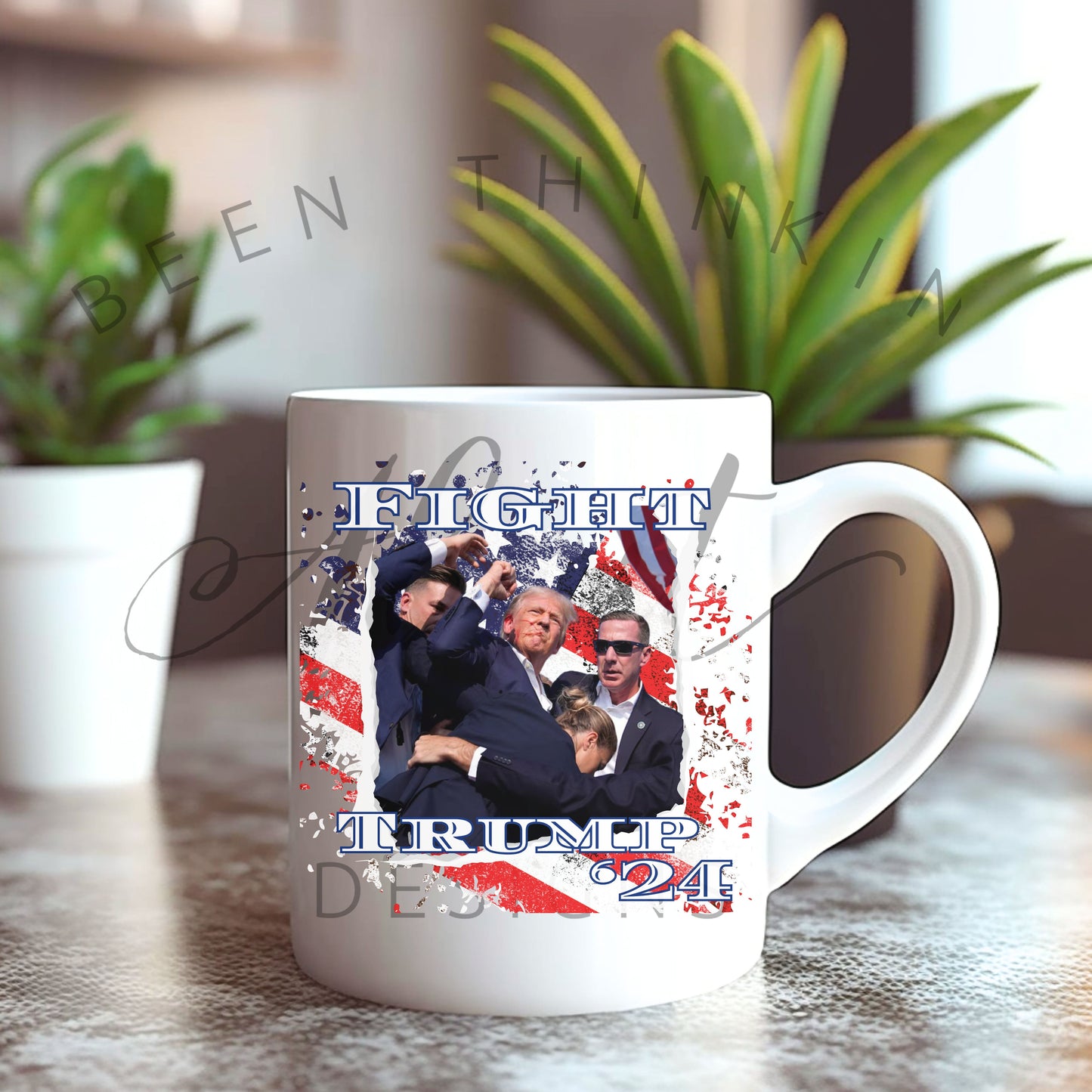 Trump Rally “Fight” Coffee Mug