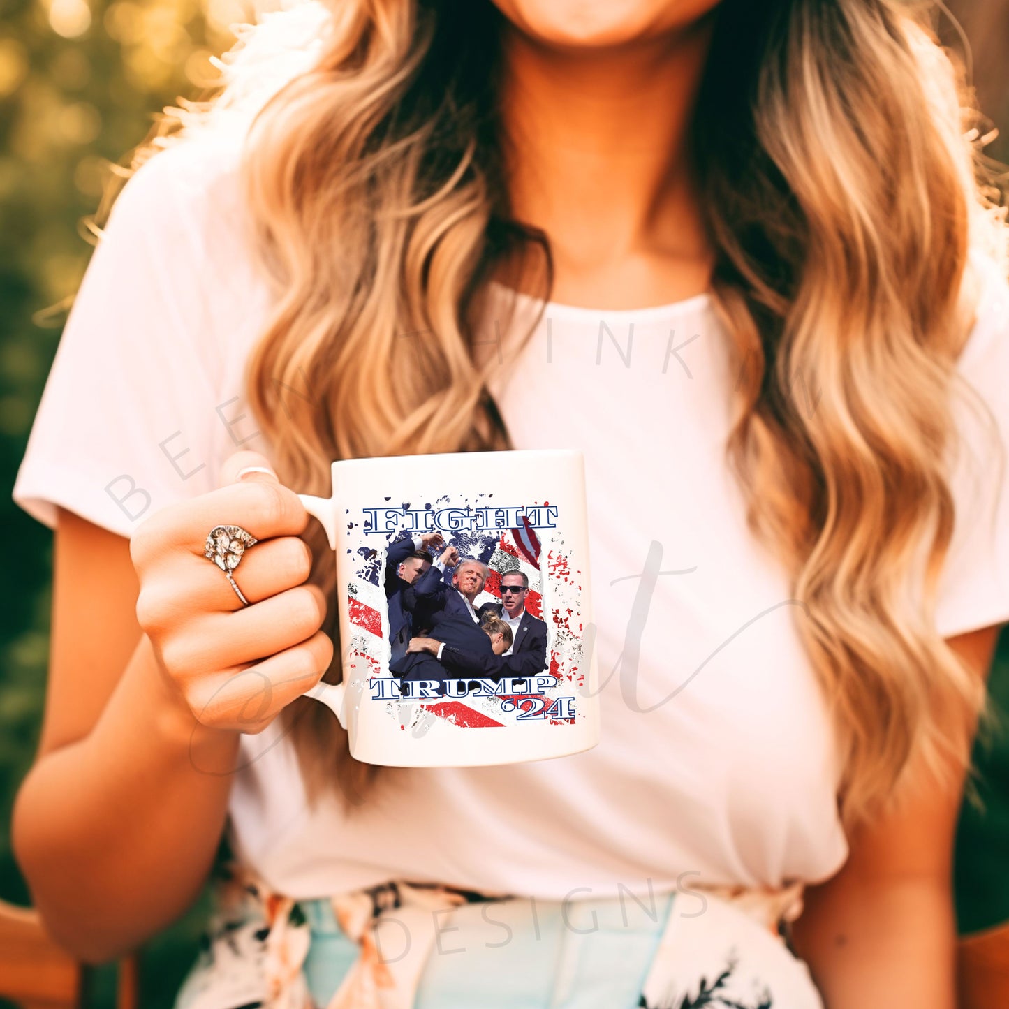 Trump Rally “Fight” Coffee Mug