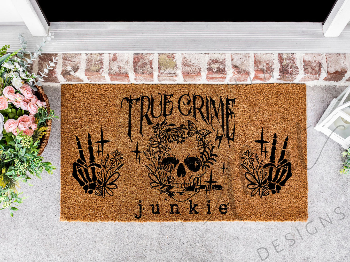 TRUE CRIME JUNKIE DOOR MAT