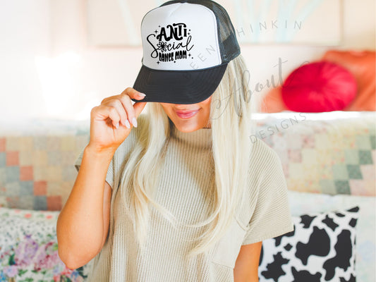 ANTI SOCIAL DANCE MOM TRUCKER HAT