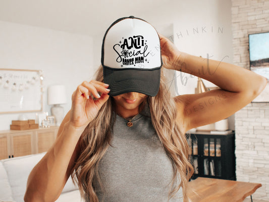 ANTI SOCIAL DANCE MOM TRUCKER HAT