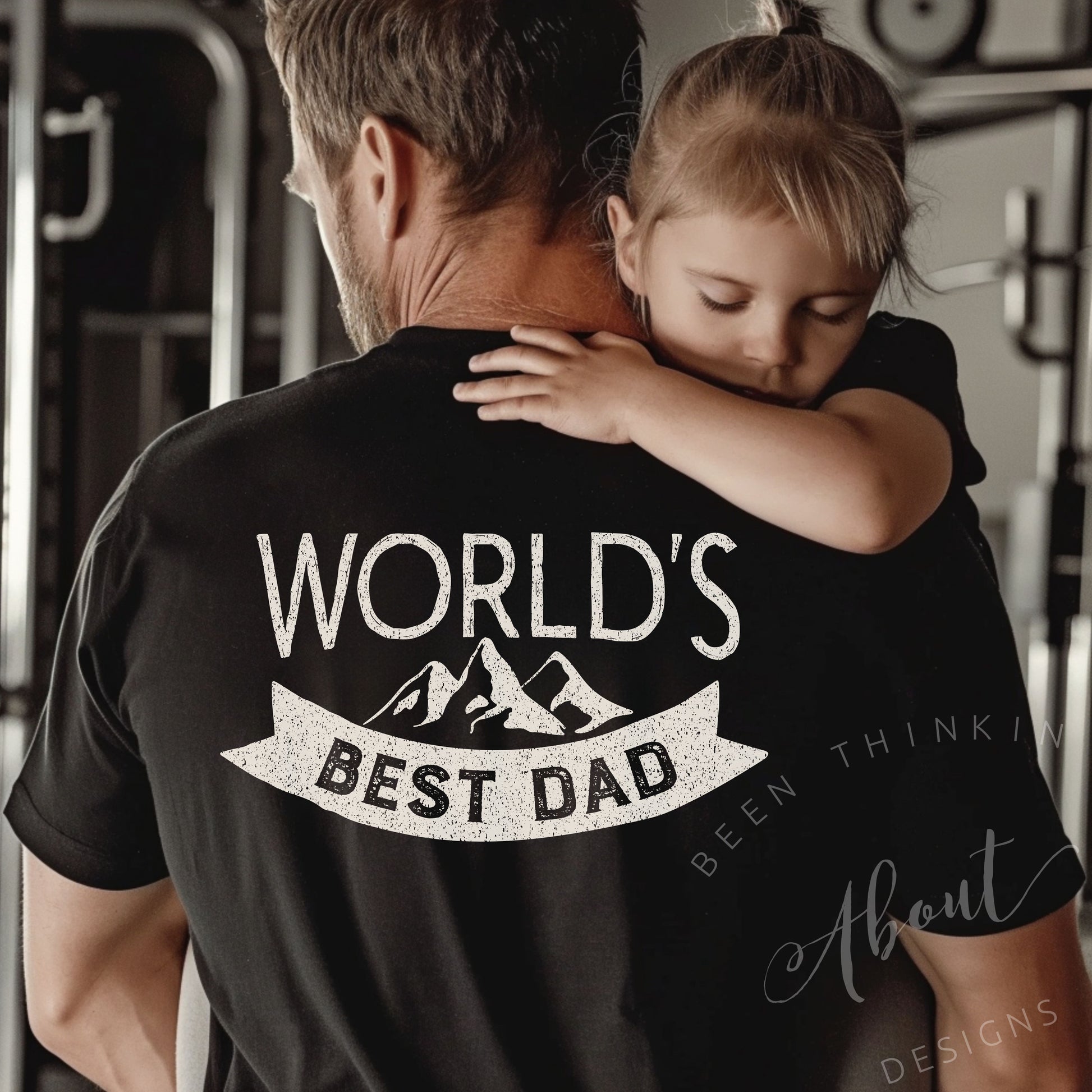 WORLD'S BEST DAD FITTED TEE BLACK